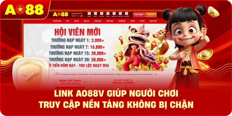 Link AO88v giúp người chơi truy cập nền tảng không bị chặn